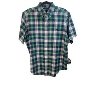 EXC COND RALPH LAUREN POLO MENS XL CLASSIC FIT MULTICOLOR PLAID S/S SHIRT